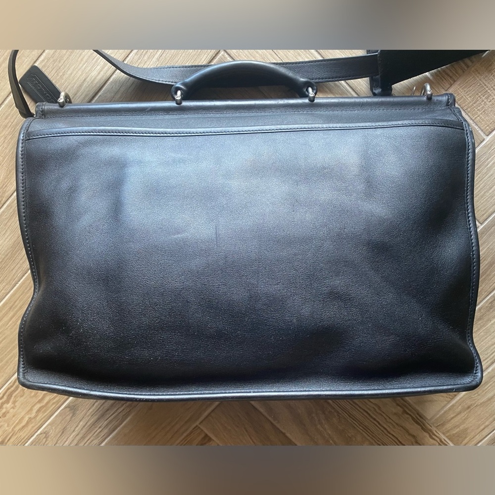 Coach Black Laptop Bag with Top Handle and Shoulder Strap - Picture 3 of 15